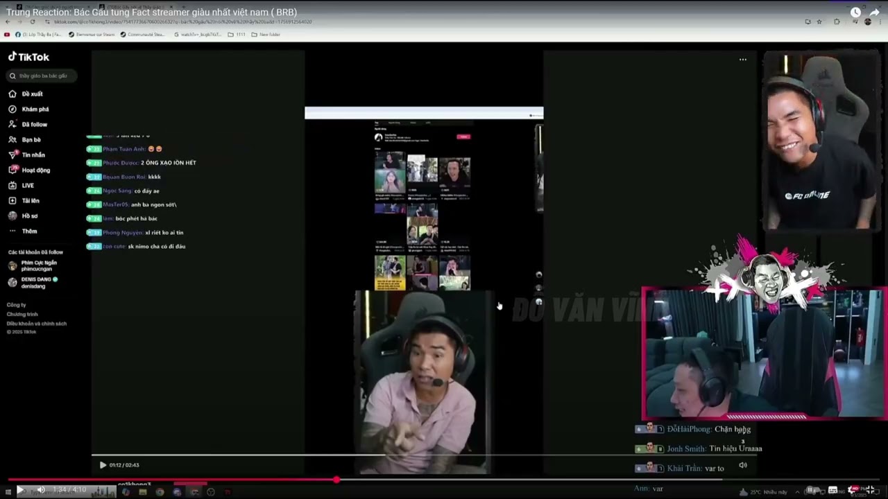 Bác Gấu reaction Thầy Giáo Ba người giàu nhất sa đéc khi xem video của mình #bacgau