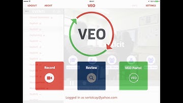 Using a special video app  for videoing  lessons