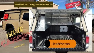 2020 Tacoma DIY Overland Shell Canopy Topper | Budget Truck Camper Build screenshot 3