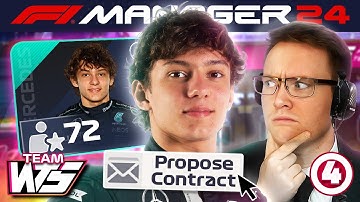 SIGNING KIMI ANTONELLI!? | F1 Manager 2024 CREATE-A-TEAM EP 4