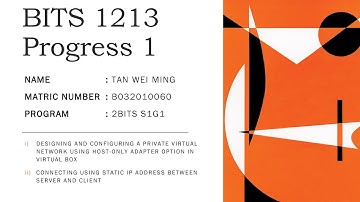 BITS 1213 Operating System (Progress 1)