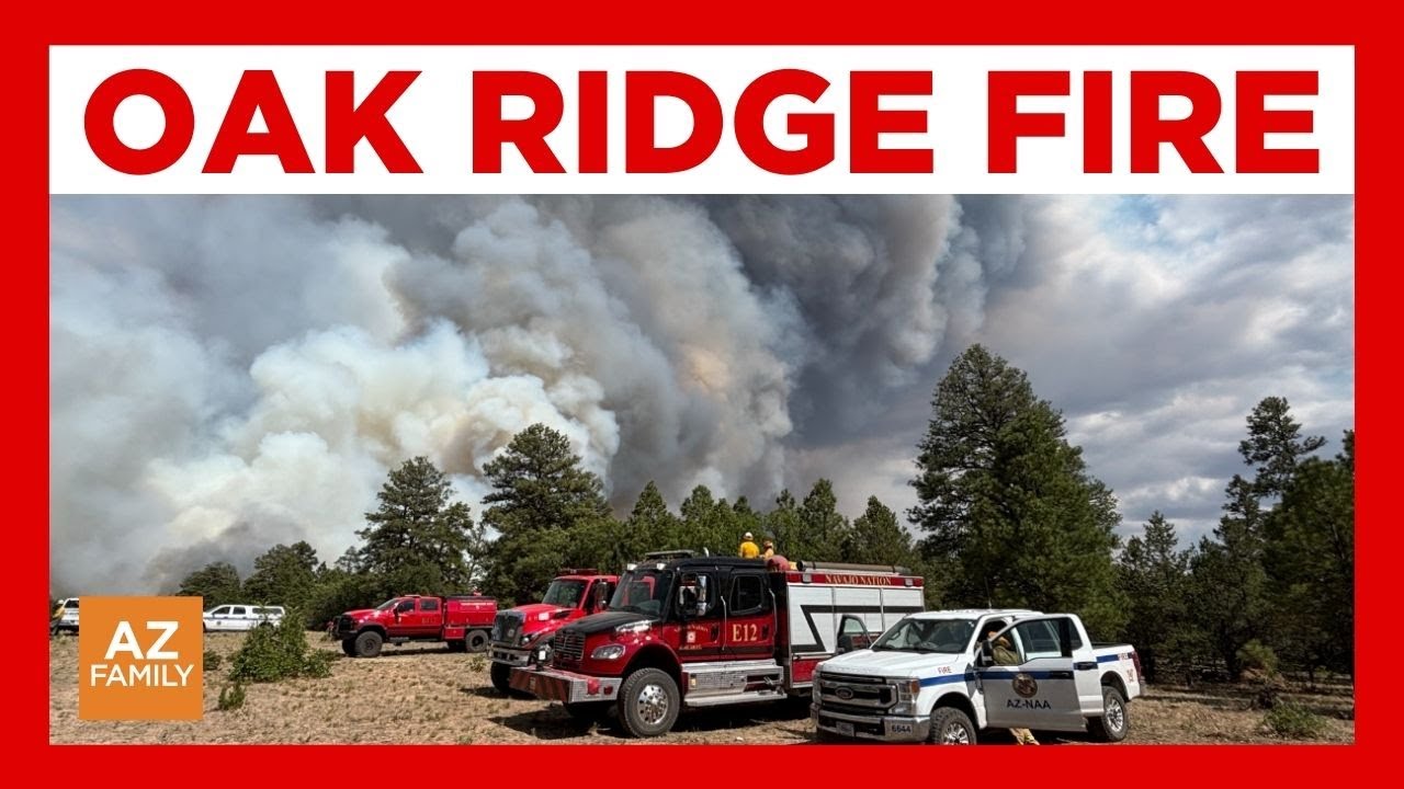Oak Ridge Fire nears 10,000 acres with hundreds evacuated - YouTube