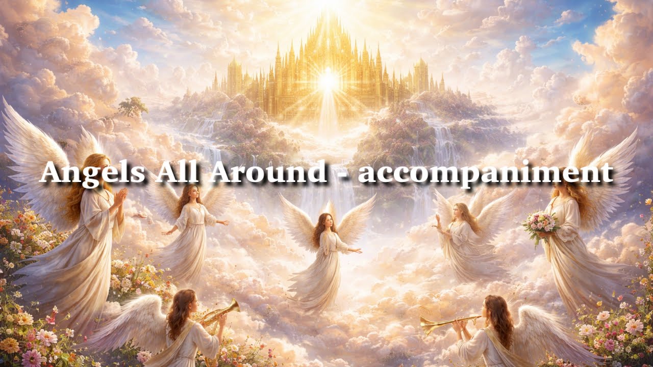 Angels All Around by Mark Burrows - accompaniment with lyrics - YouTube