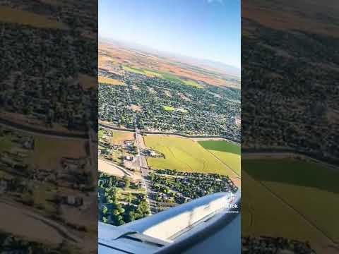 Boise Idaho from the sky #boiseid #idaho #travel #flying #windowseat
