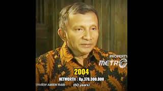 Evolusi Kekayaan bersih Amien Rais #evolution #networth #amienrais #reformasi #presiden
