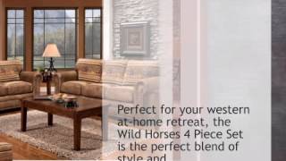Wild Horses 4 Piece Set - lonestarwesterndecor.com