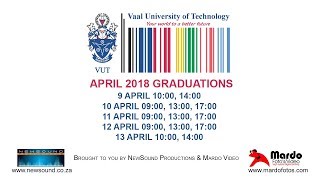 VUT Main Campus - Graduation Ceremonies 9-13 April 2018