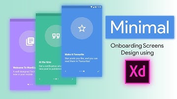 Designing SImple Onboarding Screens - Adobe XD - Android Grid