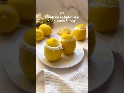 Helado de limón sin azúcar🤍 #heladosaludable #postressinazucar #sinazucar