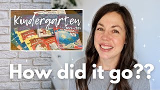Kindergarten Reflections II 2023-24 Homeschool Curriculum II What WORKED what did NOT WORK