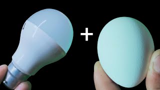 Just Put an egg on the LED bulb and you will be amazed