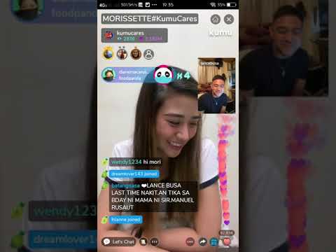 Morissette Amon and Lance Busa sings I see the light live on kumu app