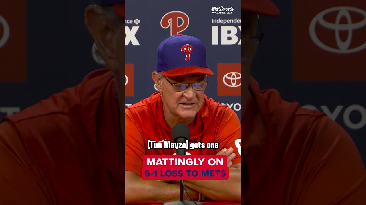 Don Mattingly says it can be "deflating" when Phillies find themselves in an early deficit
