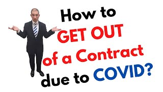 How to Get Out of a Contract due to Covid?