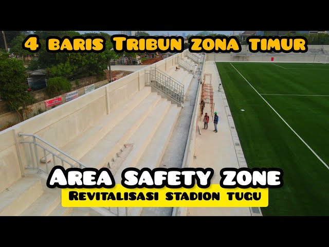 semakin gagah revitalisasi stadion tugu area tribun & safet zone pembangunan stadion tugu lancar class=