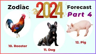 2024 chinese zodiac forecast - Part 4 : Rooster, Dog, Pig