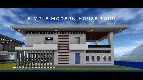 Simple modern house design : Mini block craft 3D