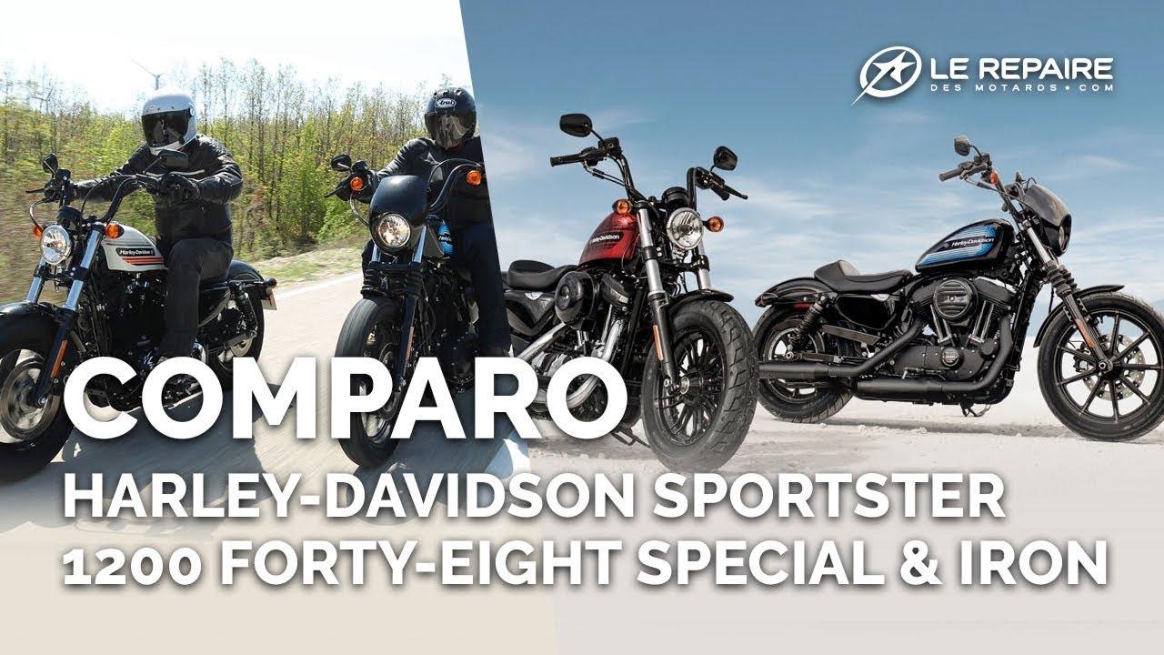 Comparo Harley Davidson Sportster 1200 Forty Eight Special Iron Youtube