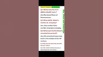 Class-9 Ch.6 My Childhood extra questions-answer