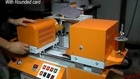 Card Edge Gilding Machine
