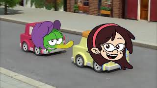 Robocar Poli Safety Whooper Vs Lana Loud In Road City