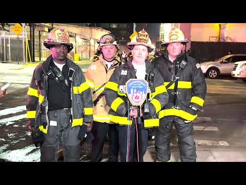 FDNY officials provide update on 5-alarm fire in Brooklyn