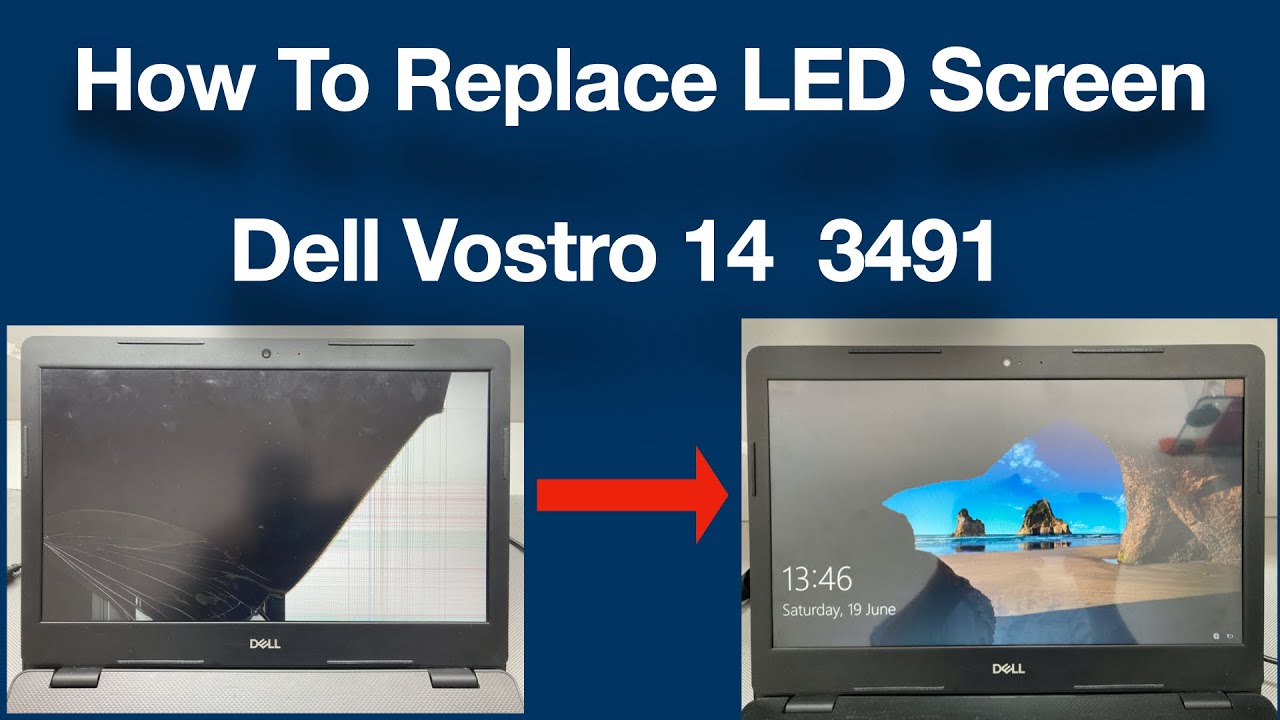 Dell Vostro 14 3000 ( 3491) Laptop Screen Replacement - YouTube