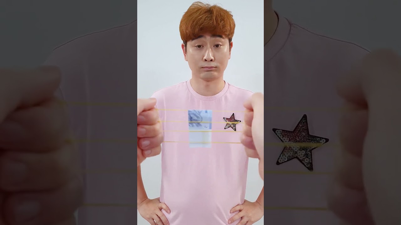 Rubber band trick show!😲 통과하는 고무줄 마법!