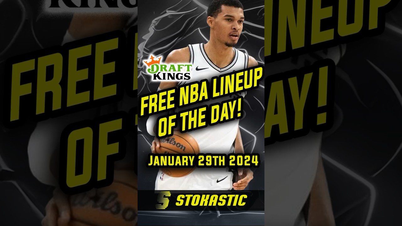 Draftkings NBA DFS picks today! Monday (1/29/2024) (FREE NBA DRAFTKINGS LINEUP!🔥)