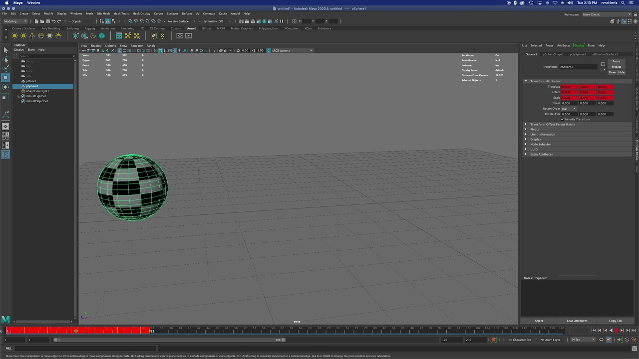 3D Animation w/ Maya 2020 - Maya Key framing - Squash & Stretch