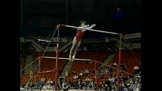 1998 Sagit Gymnastics World Cup Event Finals - Ivonne Tousek (CAN) UB (Argentina TV)