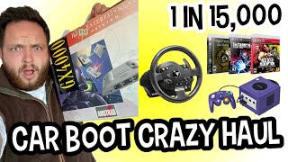 Car Boot Crazy Haul | RARE GAMING ITEM FOUND | 1 IN 15,000 | Uk Ebay Reseller Making Money Online!