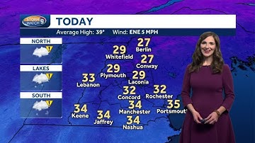 Video: Light snow moves through today