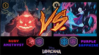 TESTING RUBY AMETHYST VERSUS BLURPLE | Episode 5 | Club Lorcana Versus Series