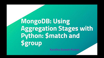 MongoDB: Using Aggregation Stages with Python: $match and $group