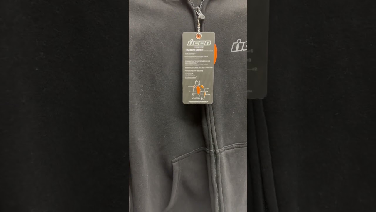 Icon Uparmor Motorcycle Protective Hoody Street Riding Hoody All on Sale OC LA Motorhelmets 