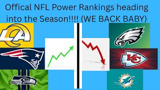 My Official NFL Power Rankings heading into the 2026 NFL Season!!(FOOTBALL IS ALMOST HERE!!!!)