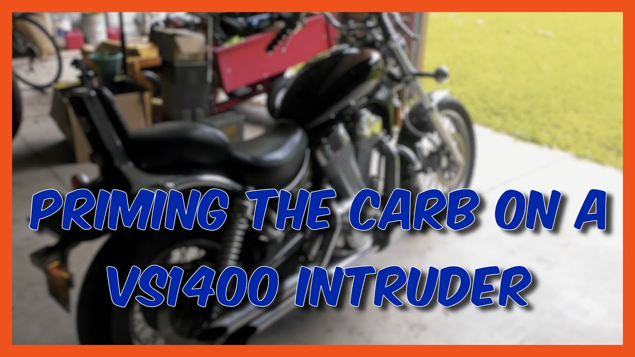 Suzuki Intruder 1400 - How to prime the carb for easier starting!