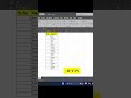 Serial number trick ⌨️😱||#excel #msexcel #exceltips #exceltutorial #ytshorts #shortvideo