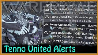 Warframe - Tenno United Alerts