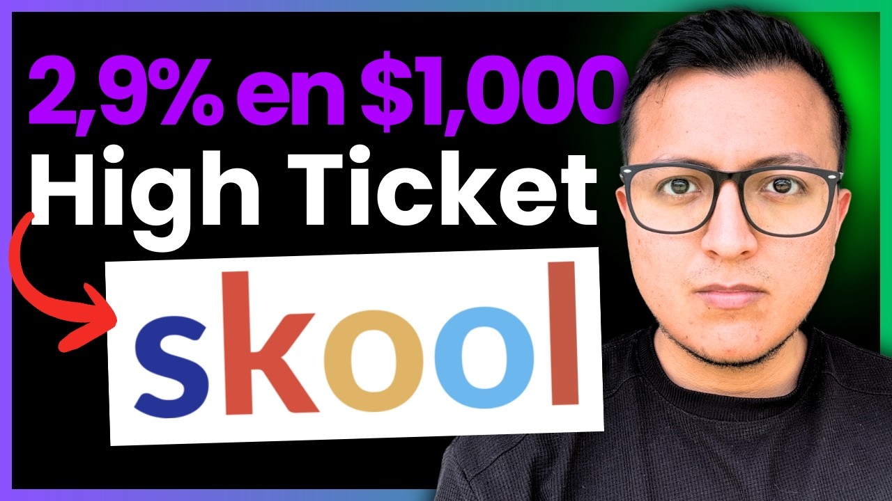 Cómo Funciona SKOOL Para Vender CURSOS HIGH TICKET y Escalar Tu Negocio Online
