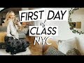 college day in my life NYC: first day of class! productive college vlog