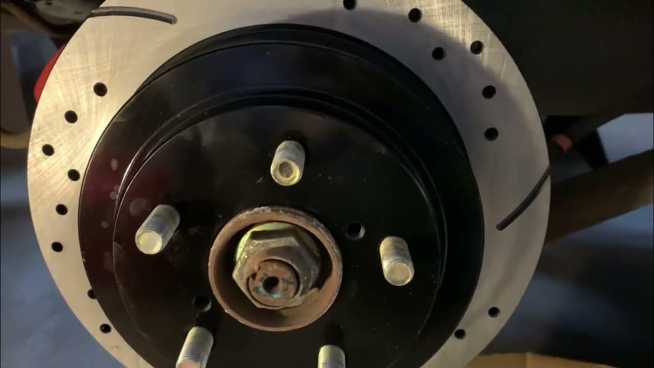 How to install slotted brake rotors, which way they go. YouTube