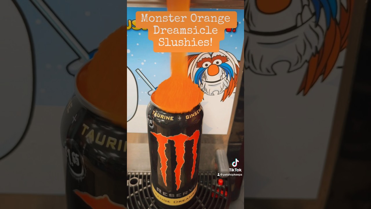 Monster Energy Orange Dreamsicle Slushies! 
