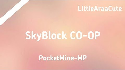 [Plugin] SkyBlock CO-OP | PocketMine-MP