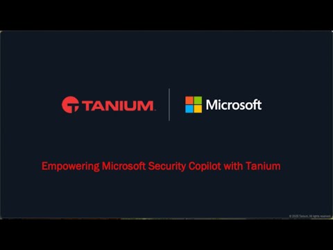 Tanium と Microsoft Copilot For Security – GPVZI