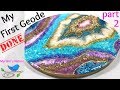 86] Resin GEODE Tutorial - Adding the finishing touches - Taping for the perfect edge