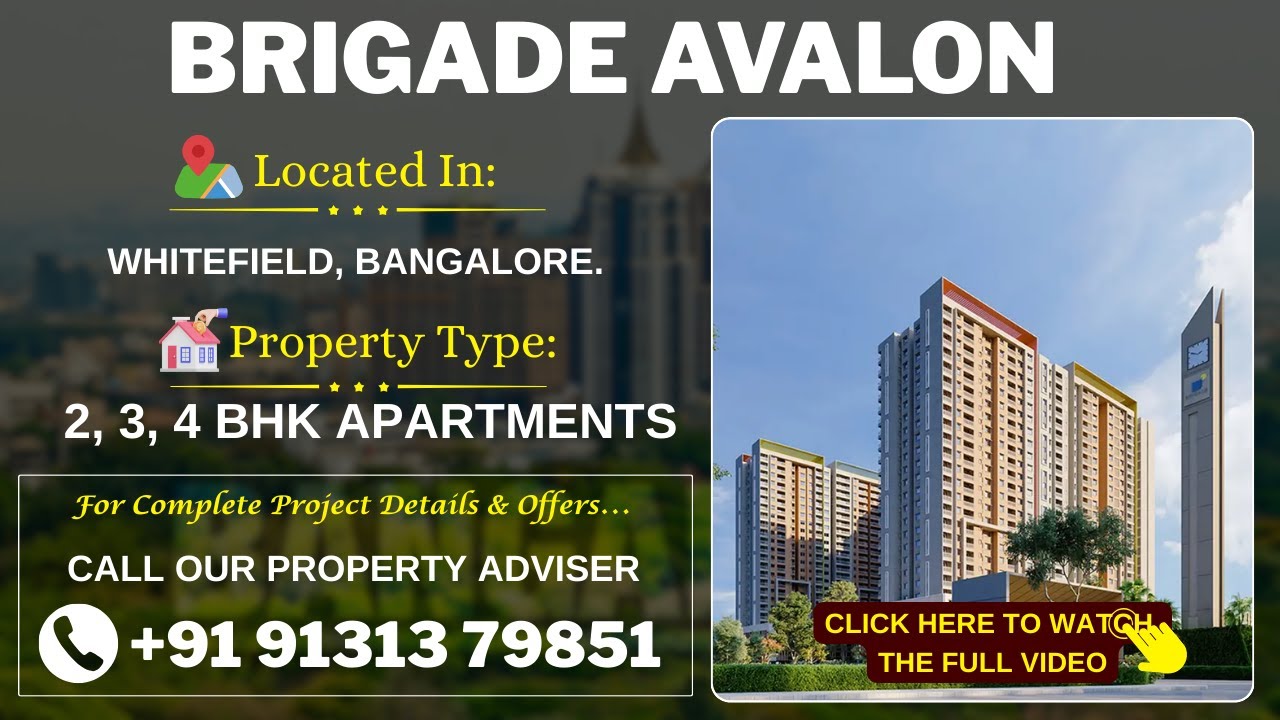 Brigade Avalon Bangalore | Brigade Avalon Whitefield | Brigade Avalon Reviews | Brochure 👇🏻