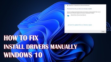 Install And Uninstall Drivers Manually On Windows 11 - How To