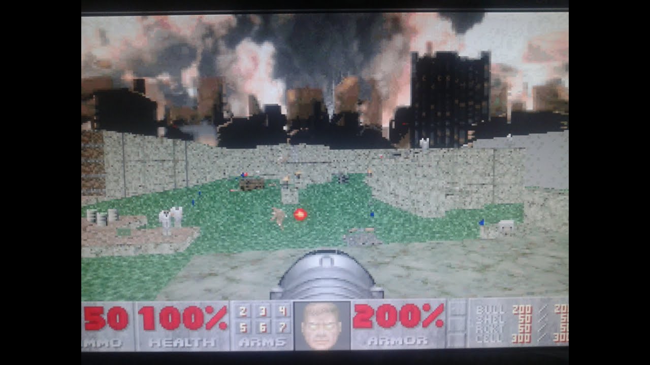 Doom 2 special user custom wad 16/37 - toxic water map